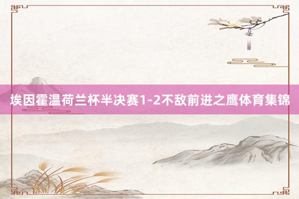 埃因霍温荷兰杯半决赛1-2不敌前进之鹰体育集锦
