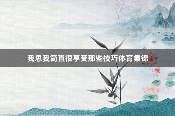 我思我简直很享受那些技巧体育集锦