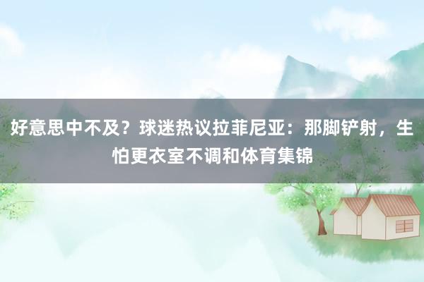 好意思中不及？球迷热议拉菲尼亚：那脚铲射，生怕更衣室不调和体育集锦