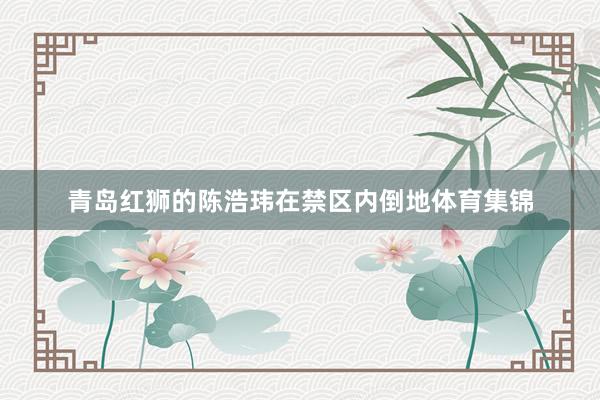 青岛红狮的陈浩玮在禁区内倒地体育集锦