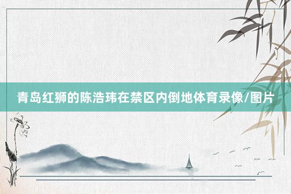 青岛红狮的陈浩玮在禁区内倒地体育录像/图片