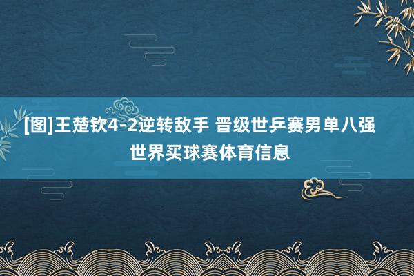 [图]王楚钦4-2逆转敌手 晋级世乒赛男单八强    世界买球赛体育信息