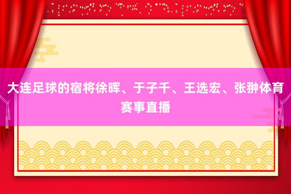 大连足球的宿将徐晖、于子千、王选宏、张翀体育赛事直播