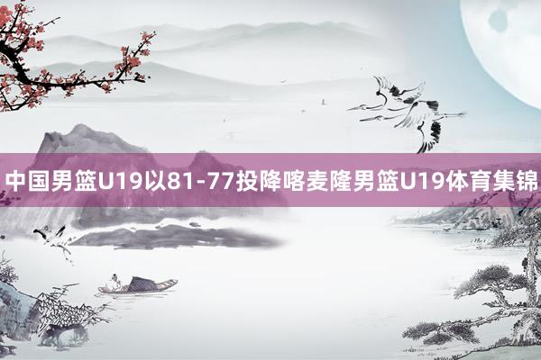 中国男篮U19以81-77投降喀麦隆男篮U19体育集锦