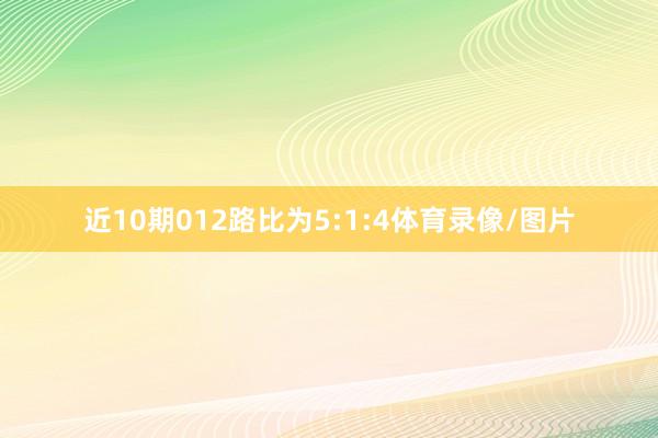 近10期012路比为5:1:4体育录像/图片