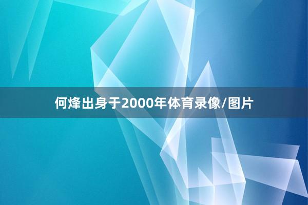 何烽出身于2000年体育录像/图片