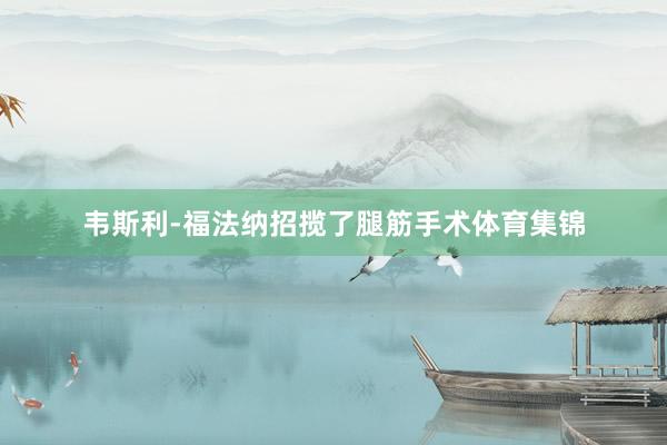 韦斯利-福法纳招揽了腿筋手术体育集锦