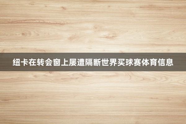 纽卡在转会窗上屡遭隔断世界买球赛体育信息