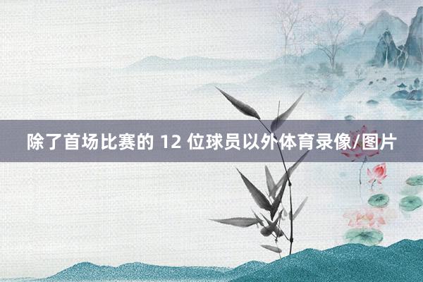 除了首场比赛的 12 位球员以外体育录像/图片