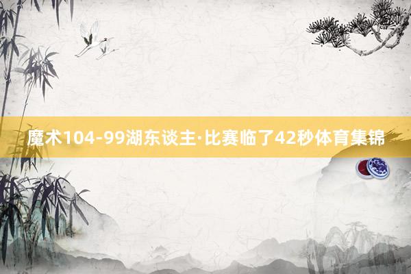 魔术104-99湖东谈主·比赛临了42秒体育集锦