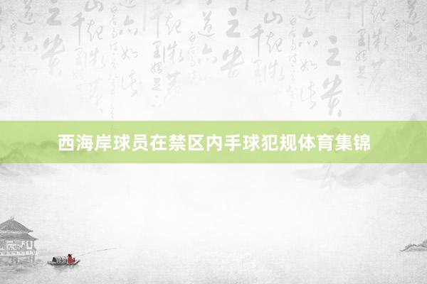 西海岸球员在禁区内手球犯规体育集锦