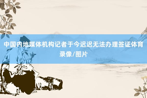 中国内地媒体机构记者于今迟迟无法办理签证体育录像/图片