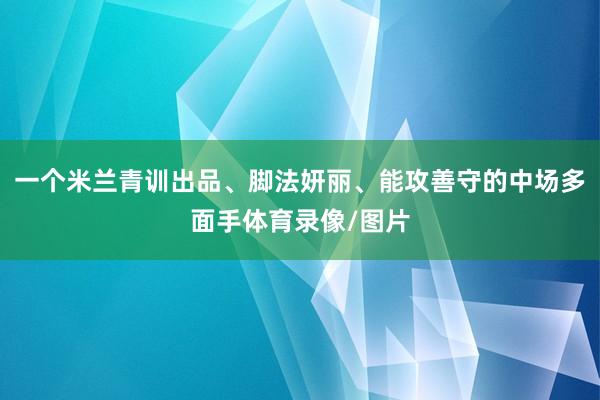 一个米兰青训出品、脚法妍丽、能攻善守的中场多面手体育录像/图片