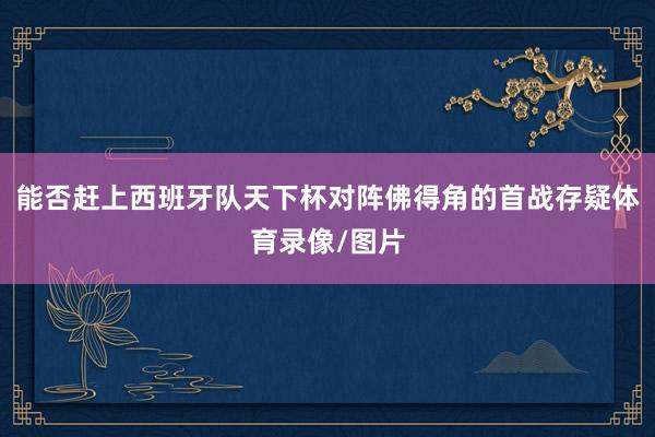 能否赶上西班牙队天下杯对阵佛得角的首战存疑体育录像/图片