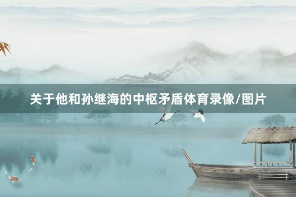 关于他和孙继海的中枢矛盾体育录像/图片